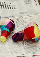 Homemade Maracas from Light Bulbs
