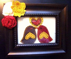 Love Birds in a Frame