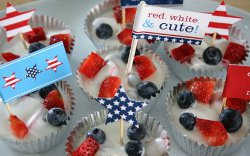 Memorial Day Party Flags and Recipe