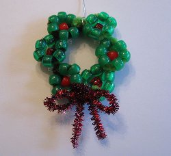Mini Beaded Wreath Ornament