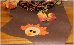 No-Sew Turkey Table Runner