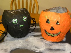 Paper Mache Halloween Decorations