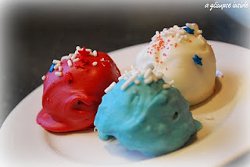 Delicious Patriotic Cake Balls