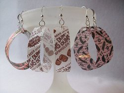 Recycled Bottle Loop Earrings