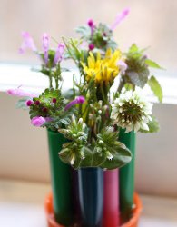 Recycled Pen Cap Vase