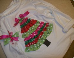 Ruffly Tree Christmas Tee