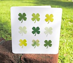 Simple Four Leaf Clover Card