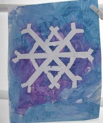 Simple Snowflake Silhouettes