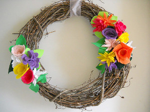 Floral Felt Wreath