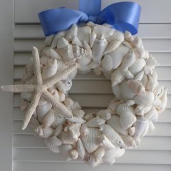 Beach Seashell Wreath 