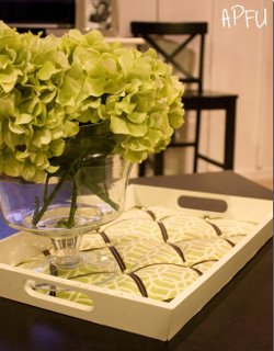 Chic Tufted Serving Tray