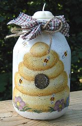 Cozy Honeycomb Picture Jar