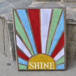 Sunshine Stencil Sign