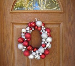Super Easy Dollar Tree Ornament Wreath