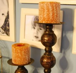 Holiday Shimmer Candles