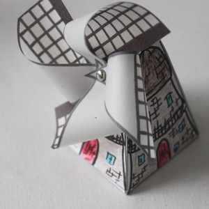 Adorable Printable Dutch Windmill | AllFreeKidsCrafts.com