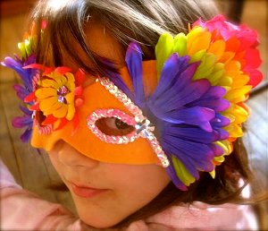 Festival of Flowers Mardi Grad Masks