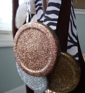 Glittery Homemade Medals
