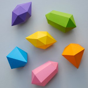 Paper Gemstones
