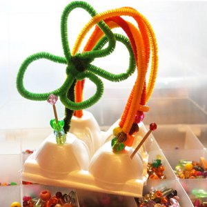 Egg Carton Rainbow Garden