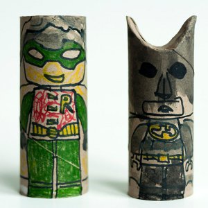 Batman and Robin Tube Toys