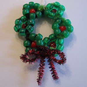 Beaded Wreath Ornament