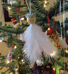 Feather Angel Ornaments 