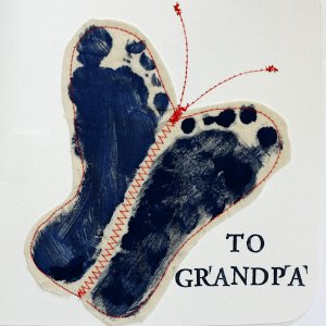 Craft Ideas Grandparents on Footprint Butterflies   Allfreekidscrafts Com