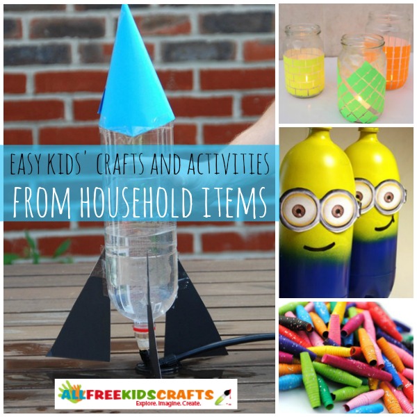 50 Kids Activities and Easy Kids Crafts from Household Items