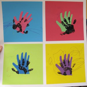 Craft Ideas Young Kids on Handprint Pop Art   Allfreekidscrafts Com