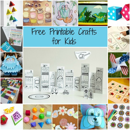 63 Free Printable Crafts for Kids