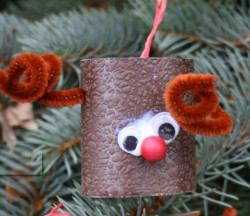 Toilet Paper Roll Reindeer Ornament