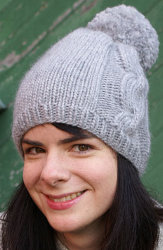 Knit Ariosa Pom-Pom Hat