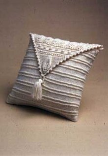 Knitted Aran Afghan Throw Pillows Pattern