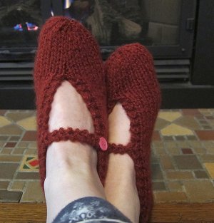 One Ball Mary Jane Slippers