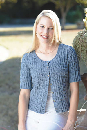 Short Sleeved Sweater Knitting Patterns - Gray Cardigan Sweater