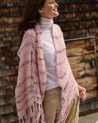 Knit Heavenly Pink Shawl