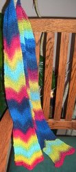 Knit Chevron Scarf