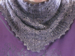 Knit Frost Flowers Lace Cowl
