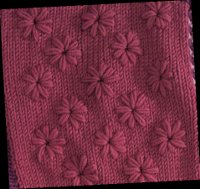 Daisies on Stockinette Motif