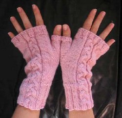 knitted gloves without fingers pattern k--k.club 2017
