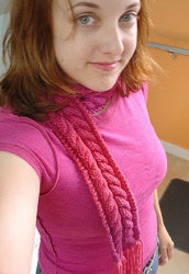 Knit Karaoke Cable Scarf