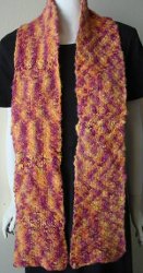 Knit Resist Felting Scarf
