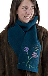 Knitted Felted Scarf
