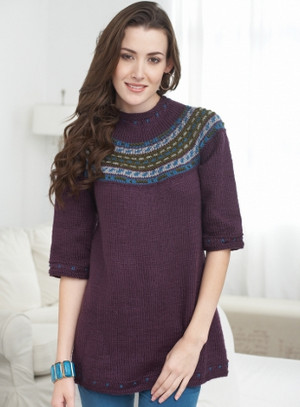 Modern Icelandic Sweater AllFreeKnitting.com