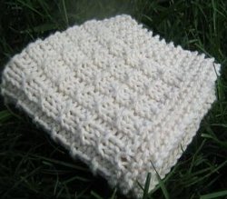 Knit Simple Weave Washcloth
