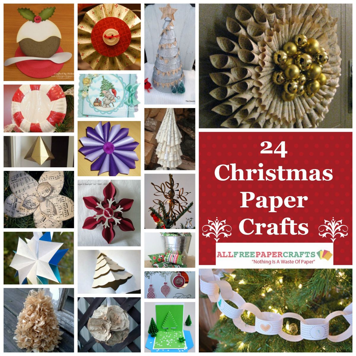 27 Christmas Paper Crafts | AllFreePaperCrafts.com