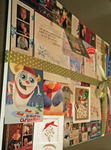 Recycled Christmas Card Decor
