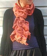 DIY Beginners Ruffled Scarf