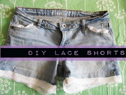 DIY Lace Shorts